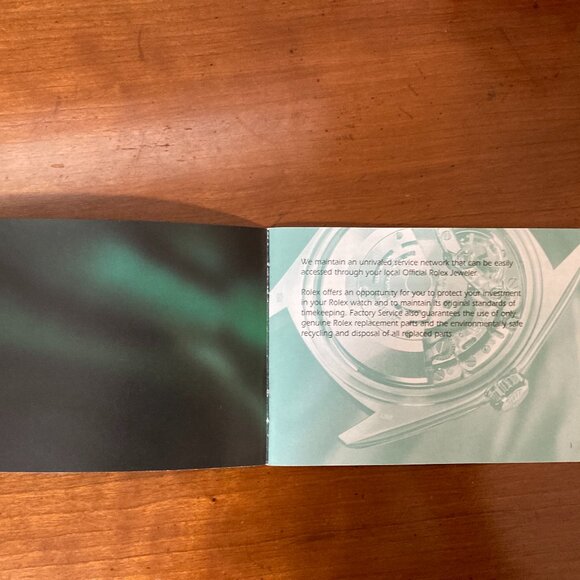 Rolex Factory Service Booklet - Picture 3 of 3